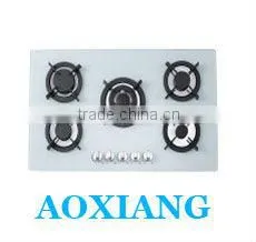 Built-in Tempered Glass Kitchen 5 Burner Gas Cooking Range / Gas Hob/ Gas Cooker X925W thumbnail-1