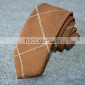 Checked 100% Plain Cotton Ties Business Wedding Party Ties thumbnail-3