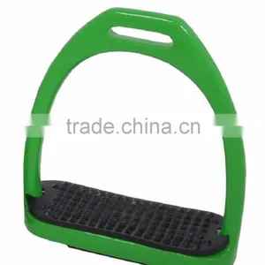 NEW FLEXI SAFETY BENDY STIRRUPS IRONS STAINLESS STEEL HORSE RIDING thumbnail-2