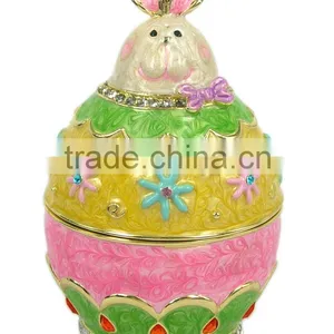 Easter, Rabbit Jewelry/Trinket Box, Made of Metal-alloy thumbnail-1