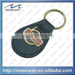 Souvenir Fashion Car Brand Metal Custom Genuine Leather Key Chain thumbnail-5