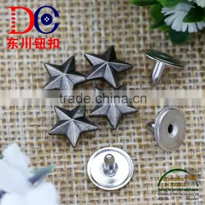 Star Shape Jeans Rivet, Decorative Customized Garment Rivets For Jean thumbnail-5