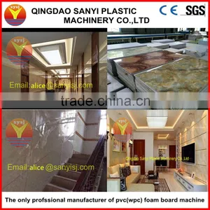 PVC Marble Sheet Line/PVC Artifical Marble Stone Sheet Machine thumbnail-4