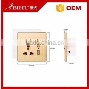2.1A Dual USB Universal Wall Socket Usb Charger AC Power Receptacle Outlet Plate Panel Station thumbnail-2