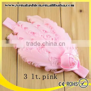 Ostric Wholesale Feather Headbands,pink Feather Headband thumbnail-1