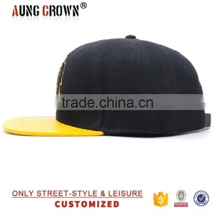 New Made 6 Panel Snpaback 100% Acrylic Snapback Hats thumbnail-3