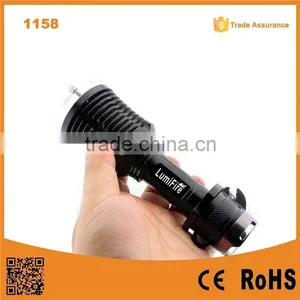 1158 New Design!! XM-L T6 LED Ultra Power Aluminum Torch Light Seat Belt Cutter Flashlight for Car thumbnail-1