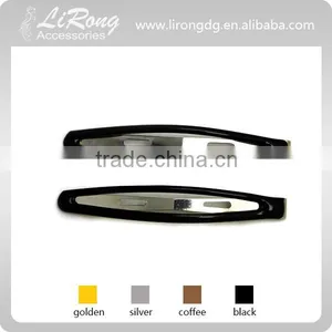 80mm Korean Plated Hair Clip With Black Epoxy thumbnail-1