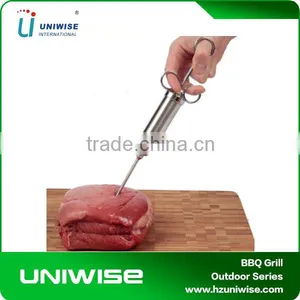 2 OZ Stainless Steel Metal Meat Injector thumbnail-4