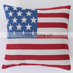 American Flag Polyester Fiber Cushion thumbnail-1