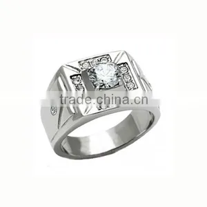 2014 New Unisex Rings 316 Stainless Steel Jewelry Italian Stainless Steel Jewelry German Stainless Steel Jewelry (LR9472) thumbnail-1