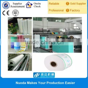 2014 Hot Sale HDPE Cast Embossed Film Extrusion Plant With Full Automatic Winding Control System thumbnail-1
