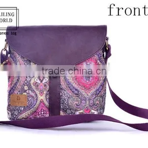 High Quality Colorful Ladies Nylon Messenger Bag thumbnail-1