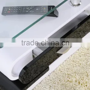 TV-3009 Glass Top TV Stand With Drawers thumbnail-4