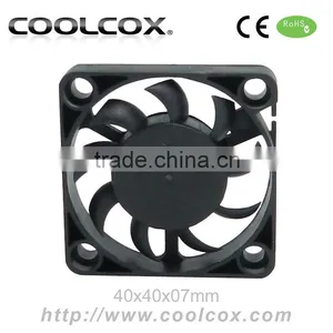CoolCox 40x40x07mm Small Fan,DC 5V or 12V Mini Axial Fan 4007,Small dc Exhaust Fan 40mm thumbnail-1