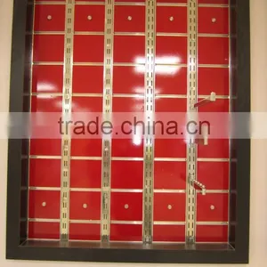 Matt Red Color Melamine Slatwall Panel thumbnail-1