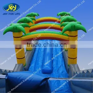 Tropical Palm Tree Inflatable Roaring River Water Slide thumbnail-4