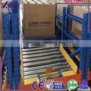 China Supplier Carton Gravity Flow Storage Warehouse Adjustable Floating Shelf thumbnail-1
