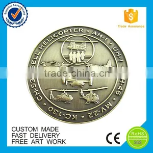Good Quality Zinc Alloy Challenge Metal Coin for Sale thumbnail-3