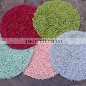 Chenille Round Shaped Bath Mats thumbnail-1