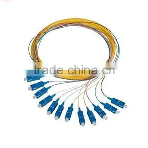 2015 SC/upc Singlemode 12 Core Fanout Optical Fiber Pigtail/cords thumbnail-1