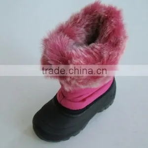 Kids Snow Boots Cheap Warm Shoes Plush Collar Waterproof Boots CH-2042 thumbnail-1