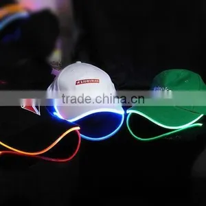 Led Lights Flashing Fiber Optic Baseball Caps thumbnail-1