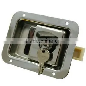 Stainless Steel Recessed Paddle Lock With Rubber Cap thumbnail-1