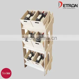 Wooden Wine Racks Plans Display for Supermaket thumbnail-1