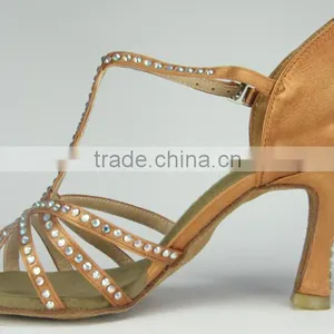 Suphini Spain Hot Sale Latin Ballroom Dance Shoes With Crystal thumbnail-2