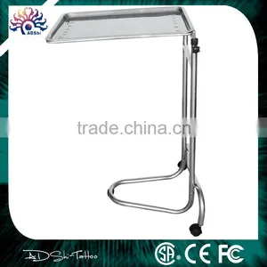 Hospital Stainless Steel Moving Mayo Stand, Tattoo Stainless Steel Mayo Tray/Tattoo Furniture thumbnail-1