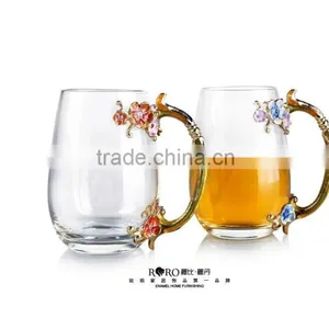 Enamel Gift Pewter Design Flower Model Water Glass Gift thumbnail-3