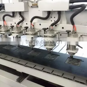 Multi Heads 4axis 3d Rotary Sculpture Carving Cnc Router Machine thumbnail-4