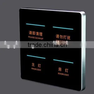 Crystal Glass Panel Switch Smart Home Wall Switch Touch Switch thumbnail-1