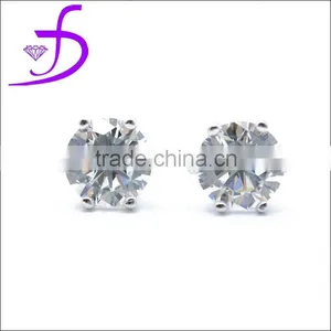 Chinese Factory Direct Sale 925 Sterling Silver Zircon Stud Earring thumbnail-1