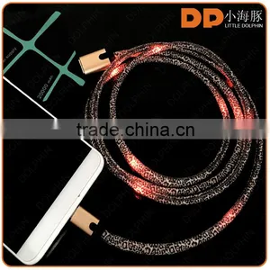 Hot New Products for 2016 High Speed 2 in 1 Usb Cable With Flashing LED Light thumbnail-3