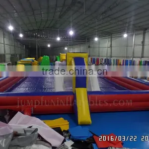 Trade Assurance Soap Inflatable Football Field Outdoor,Inflatable Water Soccer Pitch/Soap Basketball Field Sale thumbnail-4