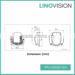 3 Megapixel HD IR Water and Vandal-proof Build in Mic Network Mini Dome IP CCTV Camera thumbnail-2