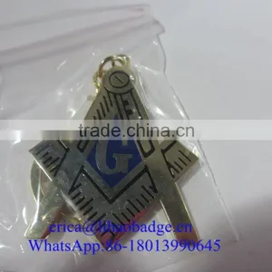 Masonic Car Emblems&amp; Lapel Pins,Free Mason Keychain and Keyring,Masonic Tie Clips and Cufflinks Emblems thumbnail-2