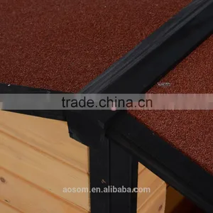 Pawhut Small Elevated Dog House With Opening Roof thumbnail-6