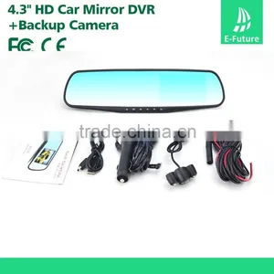 4.3 Inch FHD Car DVR Car Black Box Rear View Mirror Car Camera Recorder thumbnail-6