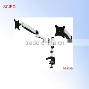 Aluminum Mechanical Spring LCD Dual Monitor Mount thumbnail-1