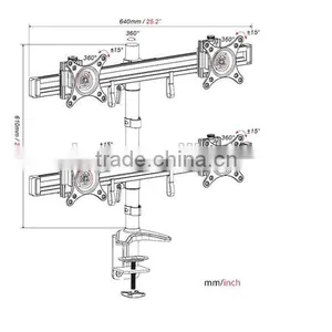 up and Down Desk Mount Monitor Mount Vesa Desk Mount thumbnail-4