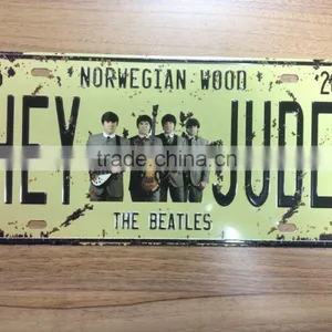 Retro Decor Embossed License Plate thumbnail-1