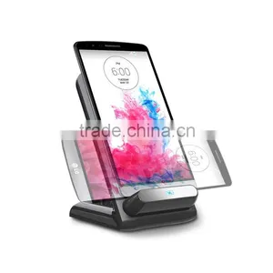 High Efficiency Triple Coils Desktop Wireless Charging Stand For All Qi-Compatible Phones thumbnail-3