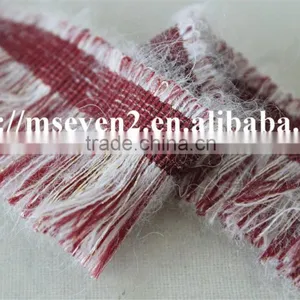 Good Looking Kintting Tassels Red and White Lace Trim for Garment Accessories thumbnail-4