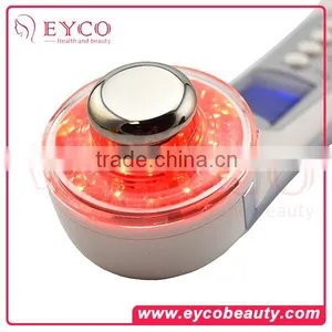 Mini Home Use Ion Facial Beauty Device 3 Color Ultrasonic Led Lights Photon Face Massager thumbnail-3