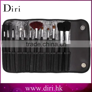 12pcs Make Up Brushes With Steel Handle Professional Makeup Powder Foundation Brushes With Black Storage Bag thumbnail-1