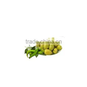 High Quality 100% Tunisian Table Olives,Green Olives With Green Peppers & Laurel,Table Olives 370 ml Glass Jar thumbnail-3