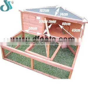 2 Storey Guinea Pig Rabbit Hutch thumbnail-1